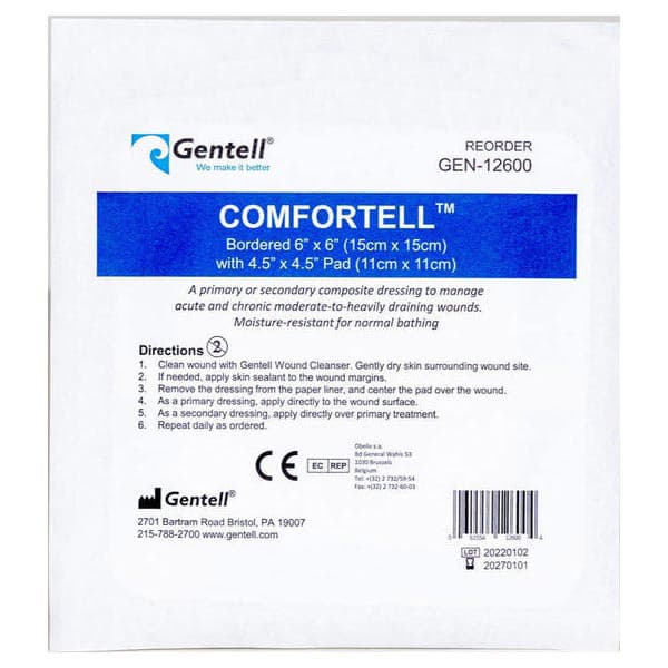 Comfortell Composite Dressing, 6 x 6 Inch - Each - Image 1