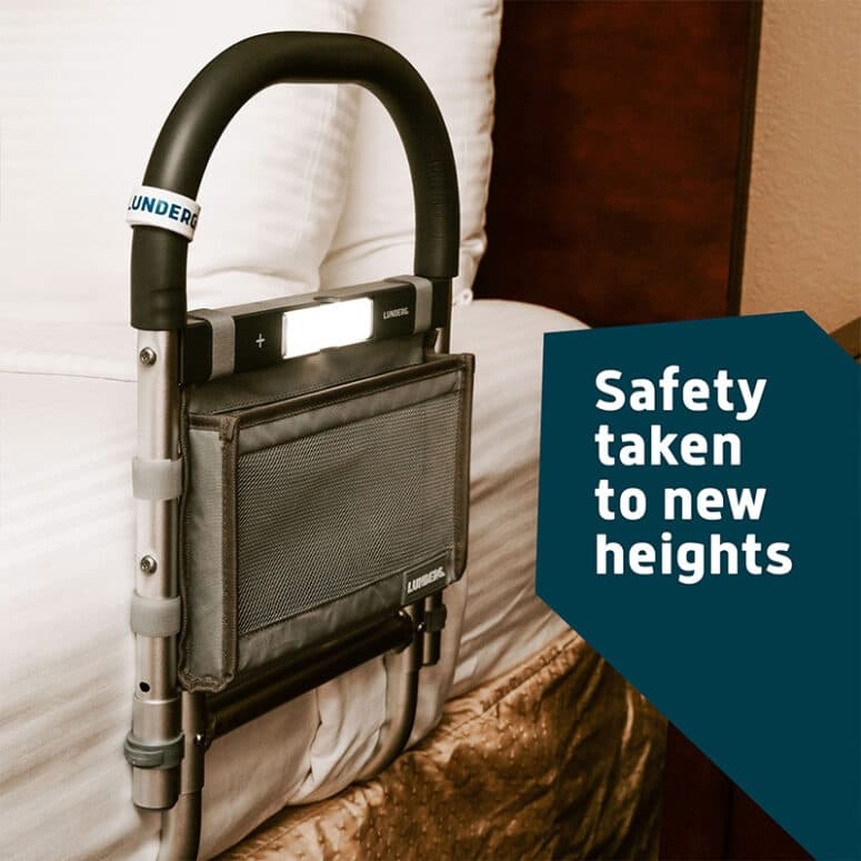 Lunderg Bed Rail for Elderly Adult's Safety with Motion Light - Image 4