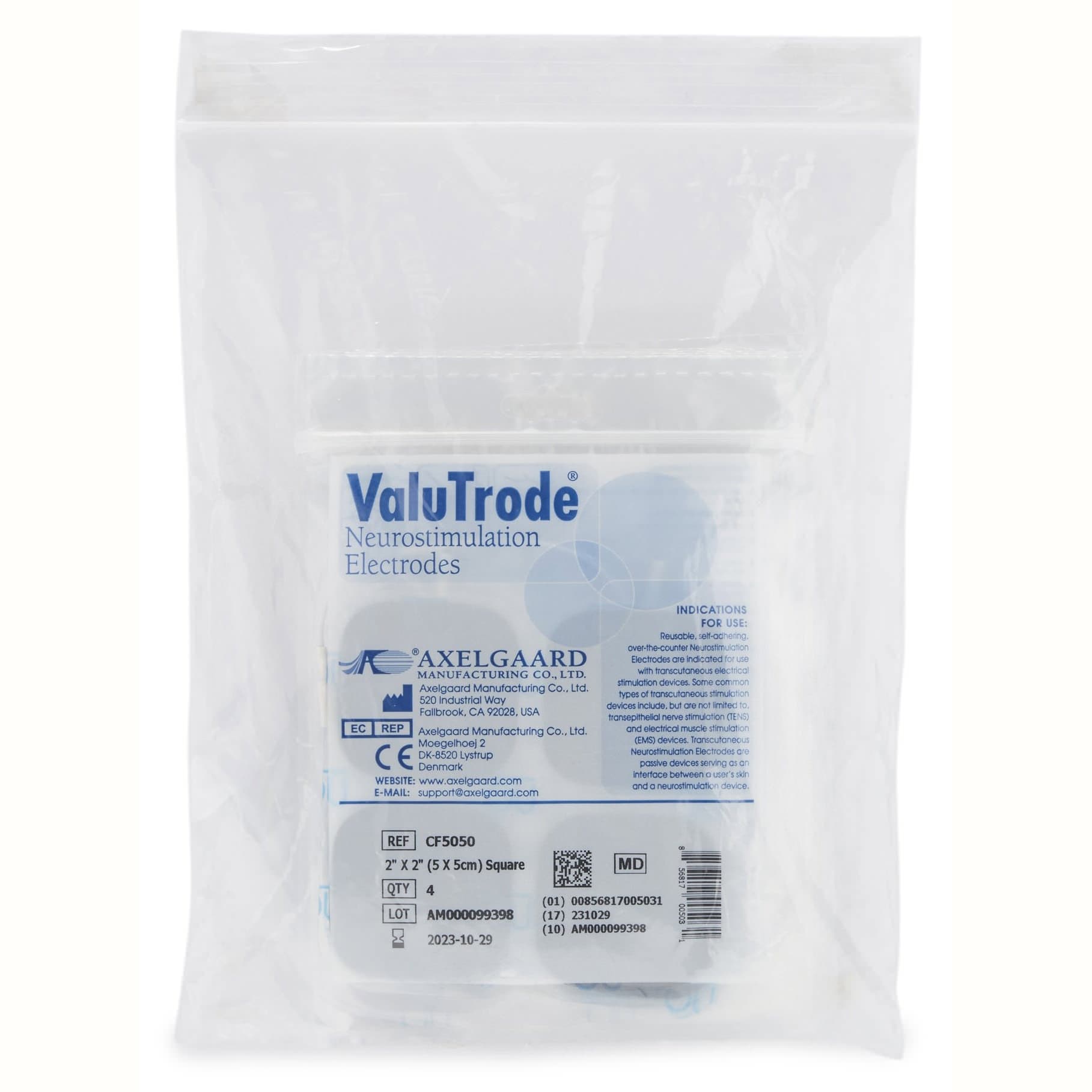 ValuTrode Reusable Neurostimulation Electrode, 2 x 2 Inch - Image 3