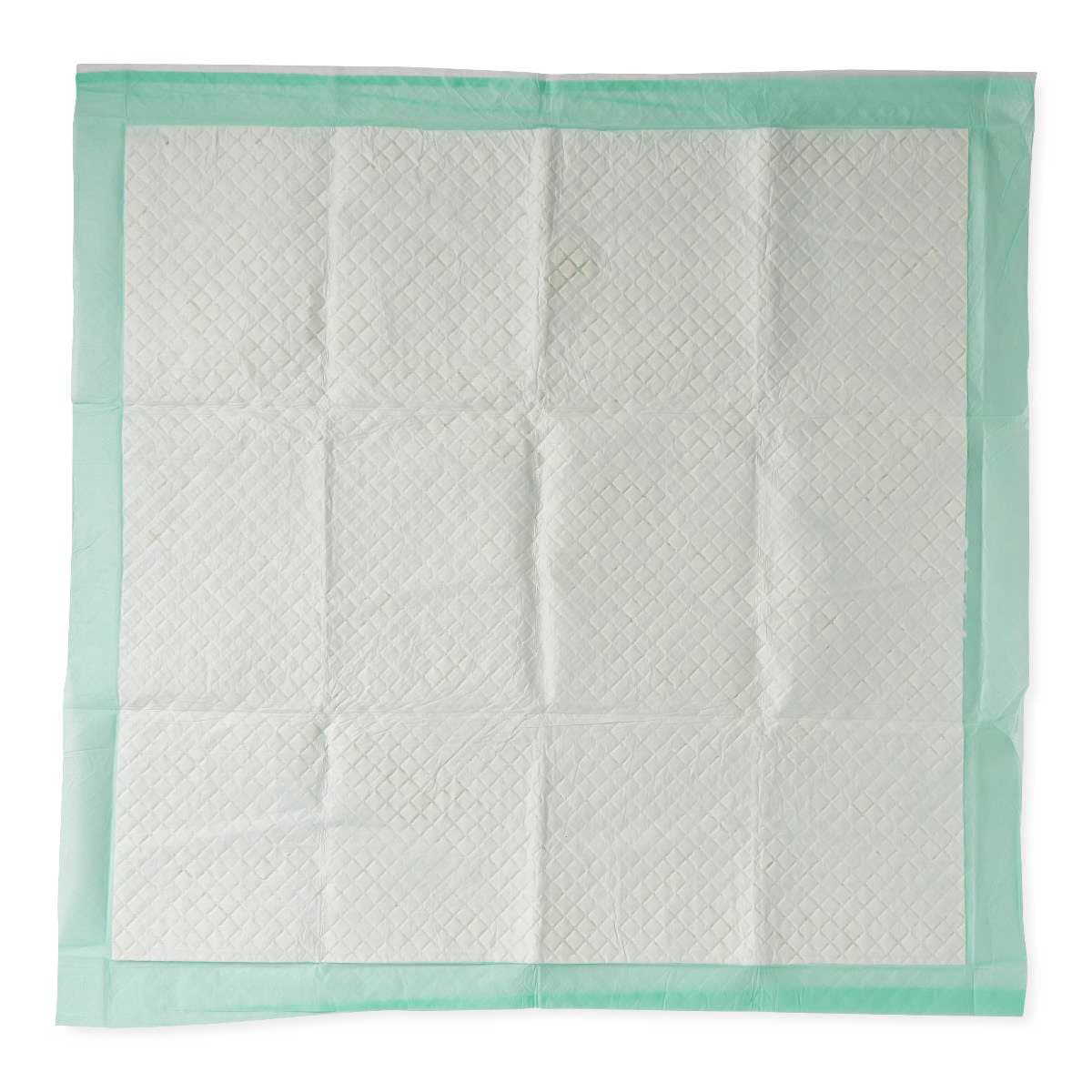 Medline Protection Plus Underpad, Moderate Absorbency, 36 x 36 Inch, Green - Image 2
