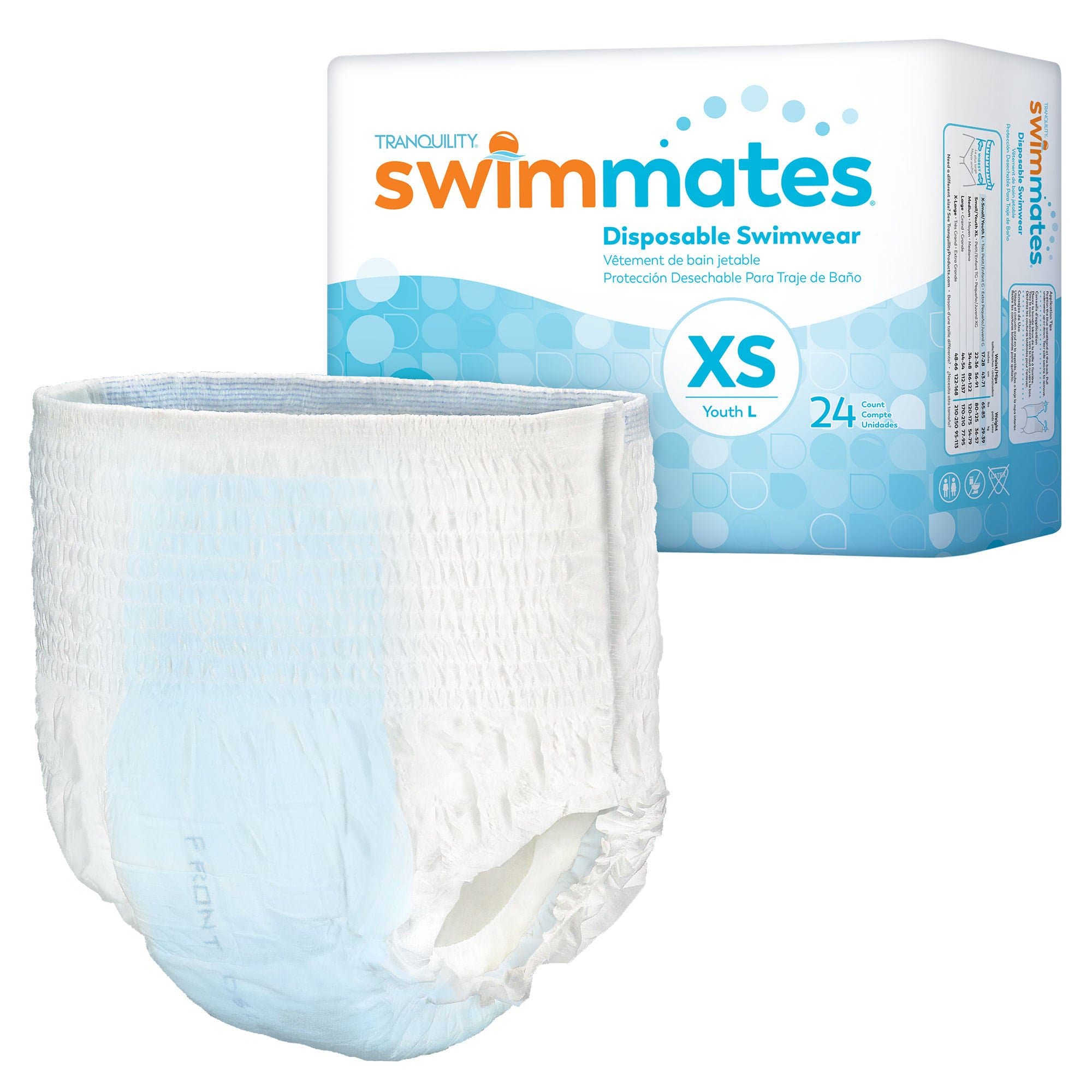 Swimmates Disposable Swimwear, Extra-Small - Package of 24 - Image 1