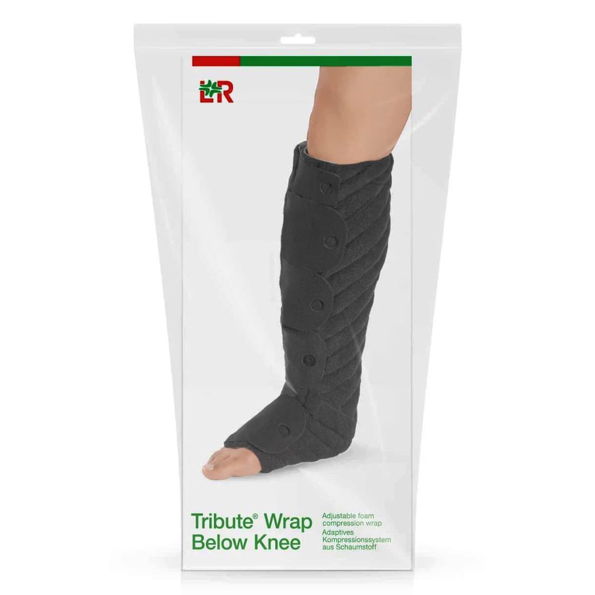 Tribute Below Knee Adjustable foam compression wrap, Right, Regular, Large - Image 1