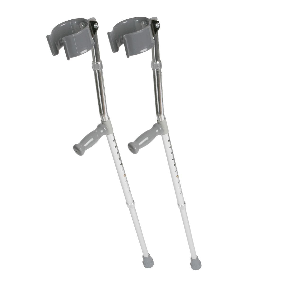 Medline Aluminum Forearm Crutches, Adult - Pair - Image 1