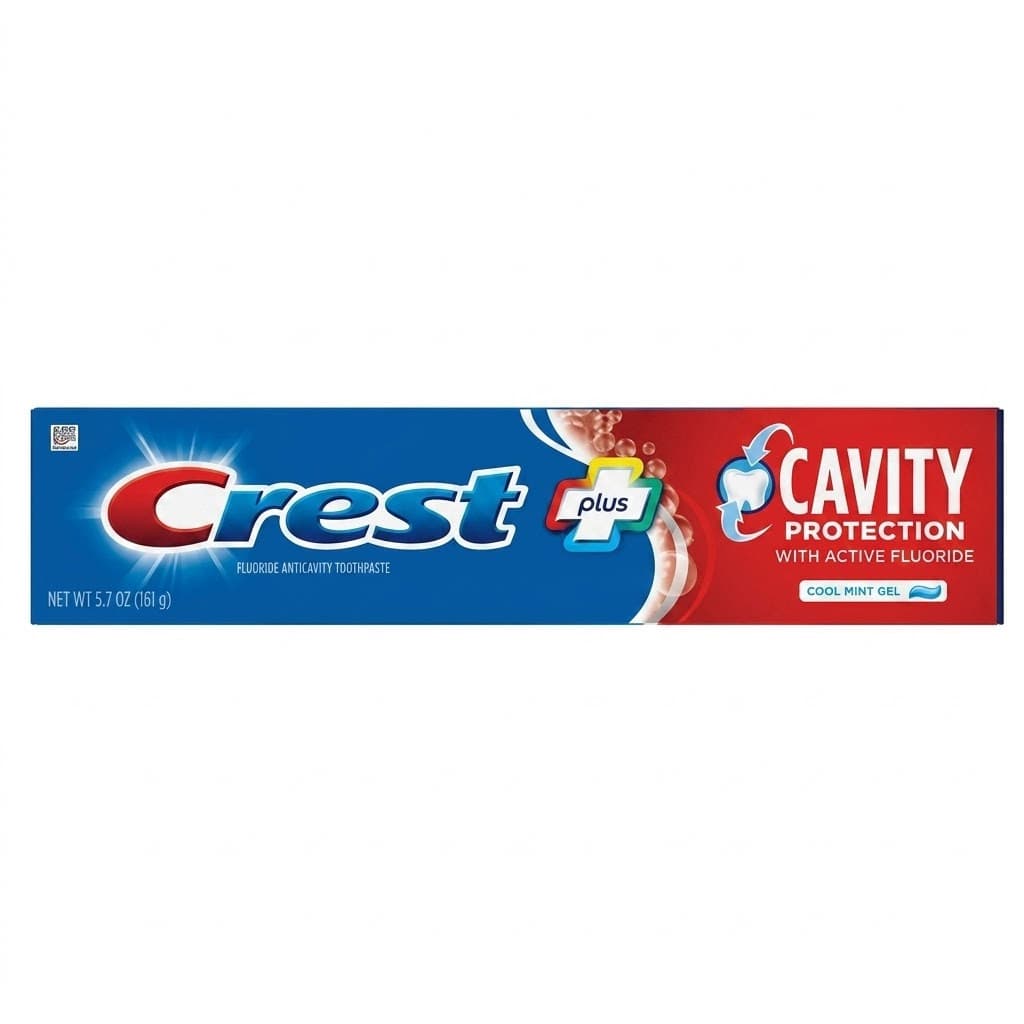 Crest Plus Cavity Protection Toothpaste Gel, Cool Mint, 5.7 oz - Each