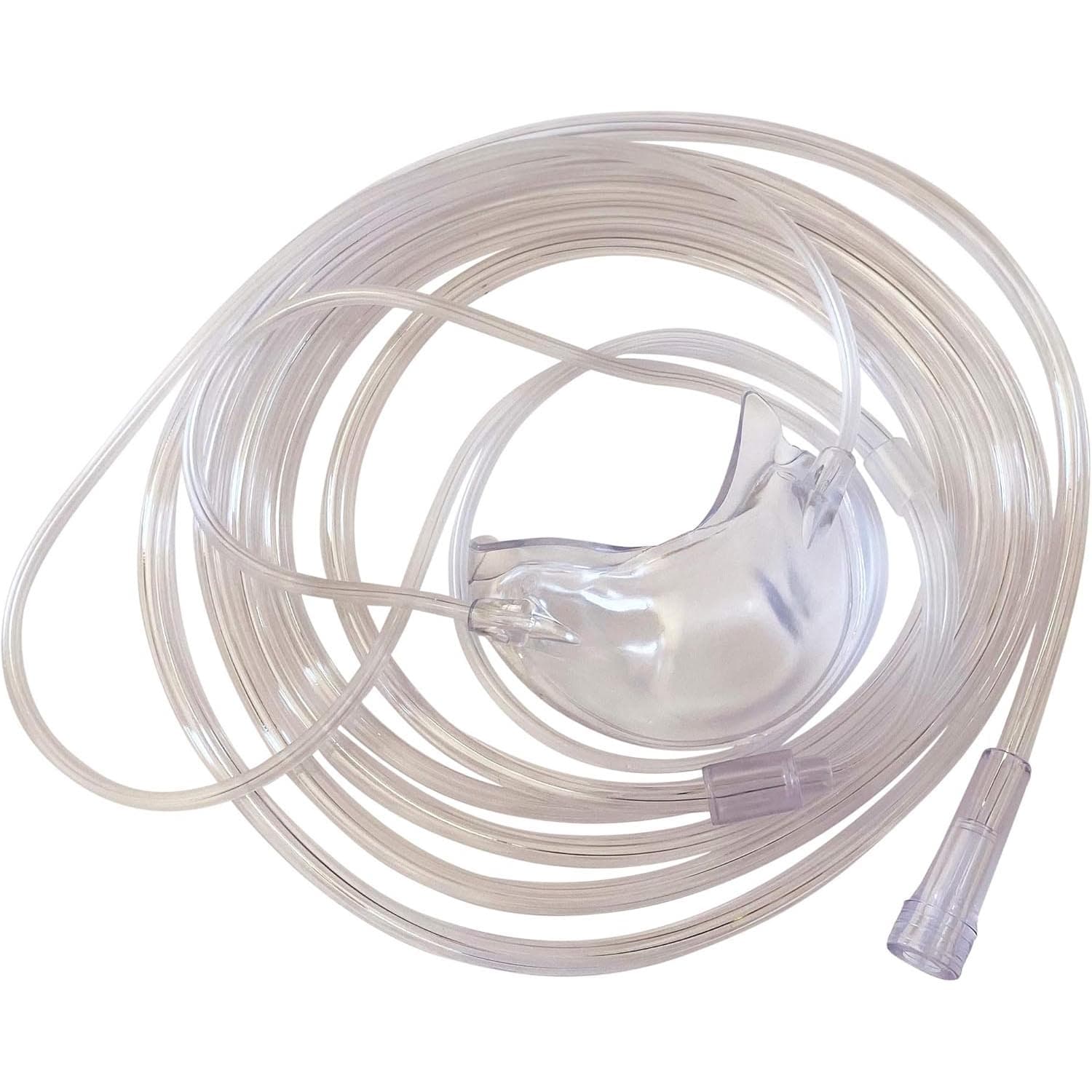 Westmed BiFlo Comfort Soft Plus Oxygen Nasal Mask with 7' Kink Resistant Tubing - Case of 25 - Image 1