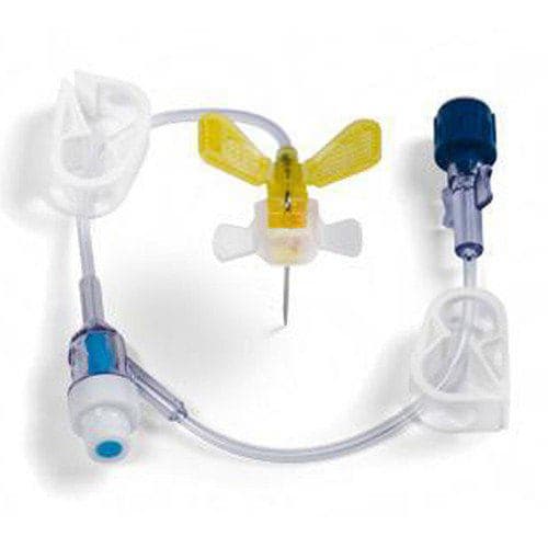 MiniLoc Safety Infusion Set with Y-Injection Site, Port Access Kit, 19 G, 3/4 Inch - Case of 5 - Image 1
