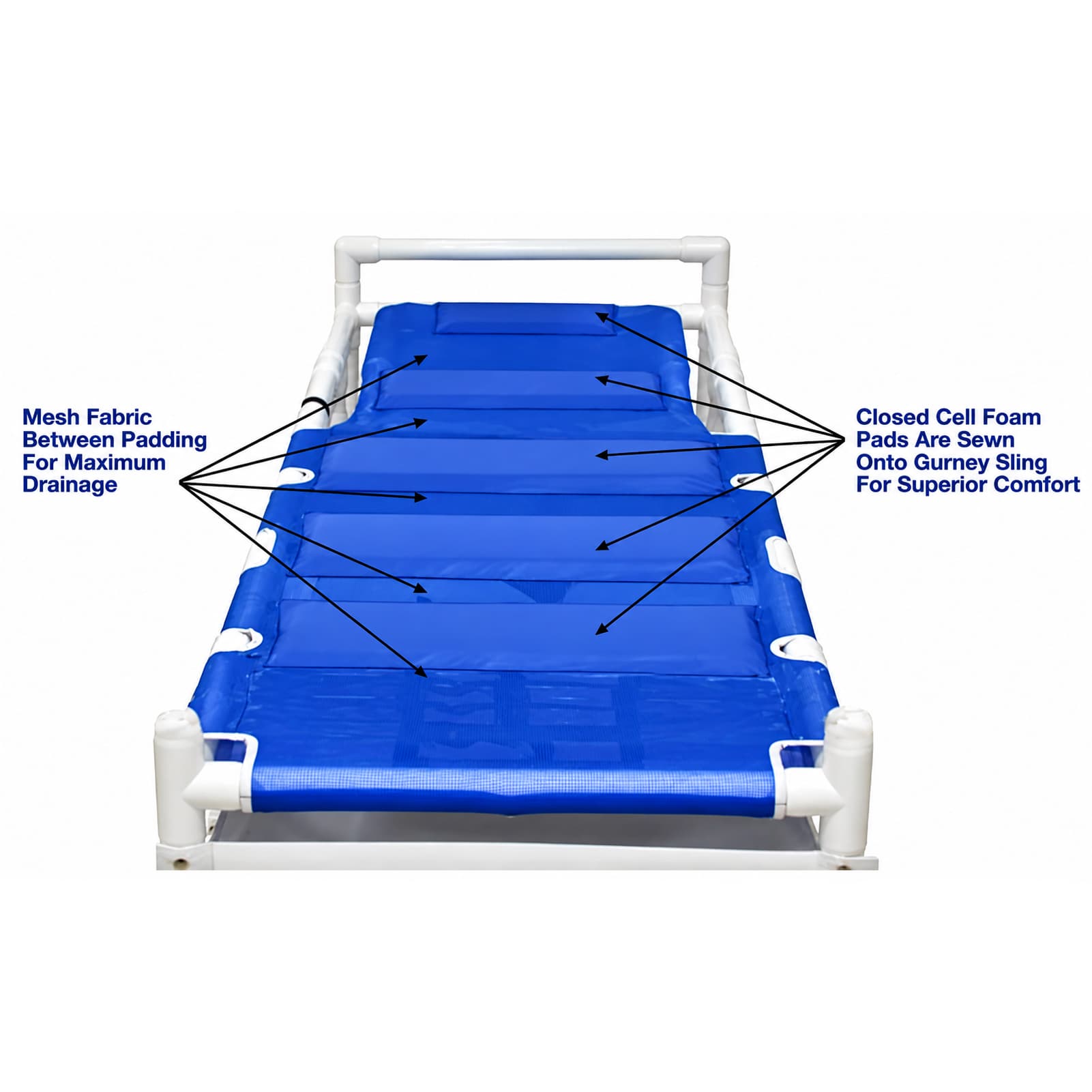Lumex PVC Shower Bed/Stretcher - Image 3