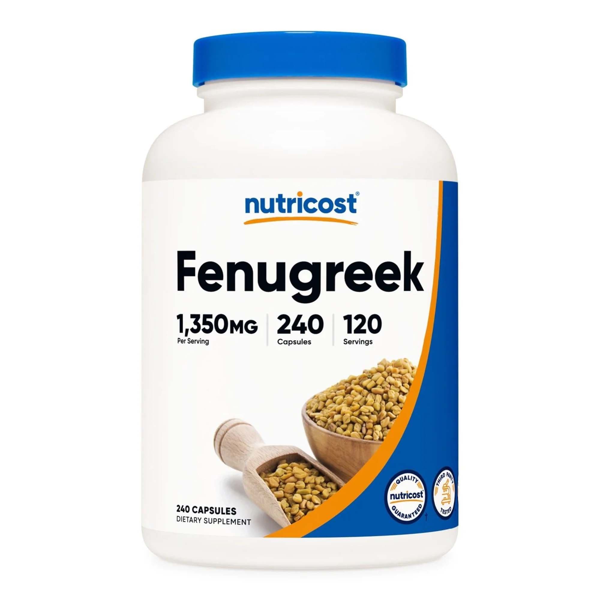 Nutricost Fenugreek Capsules - Bottle of 240 - Image 1