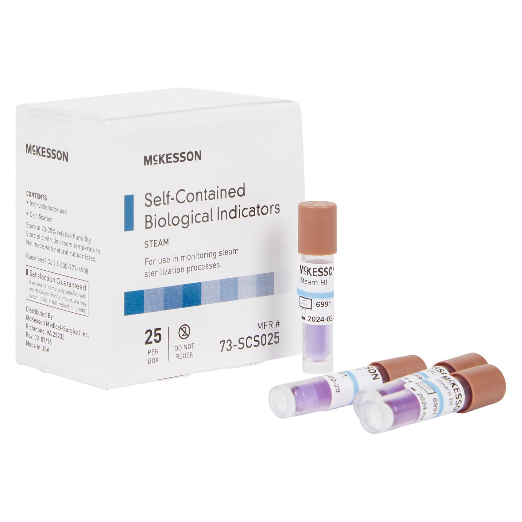 McKesson Self-Contained Steam Biological Indicator