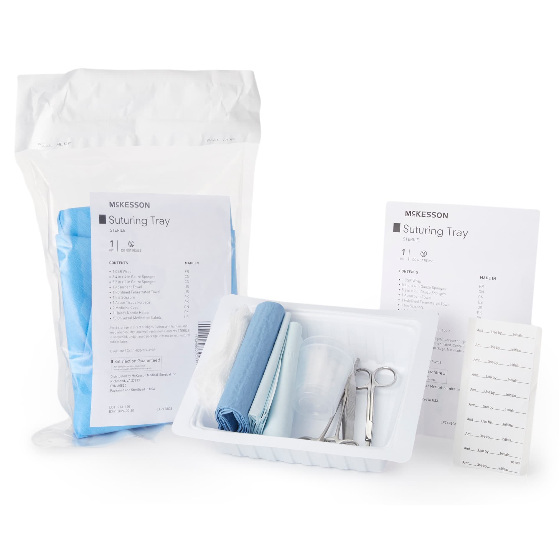 McKesson Suture Tray, Sterile