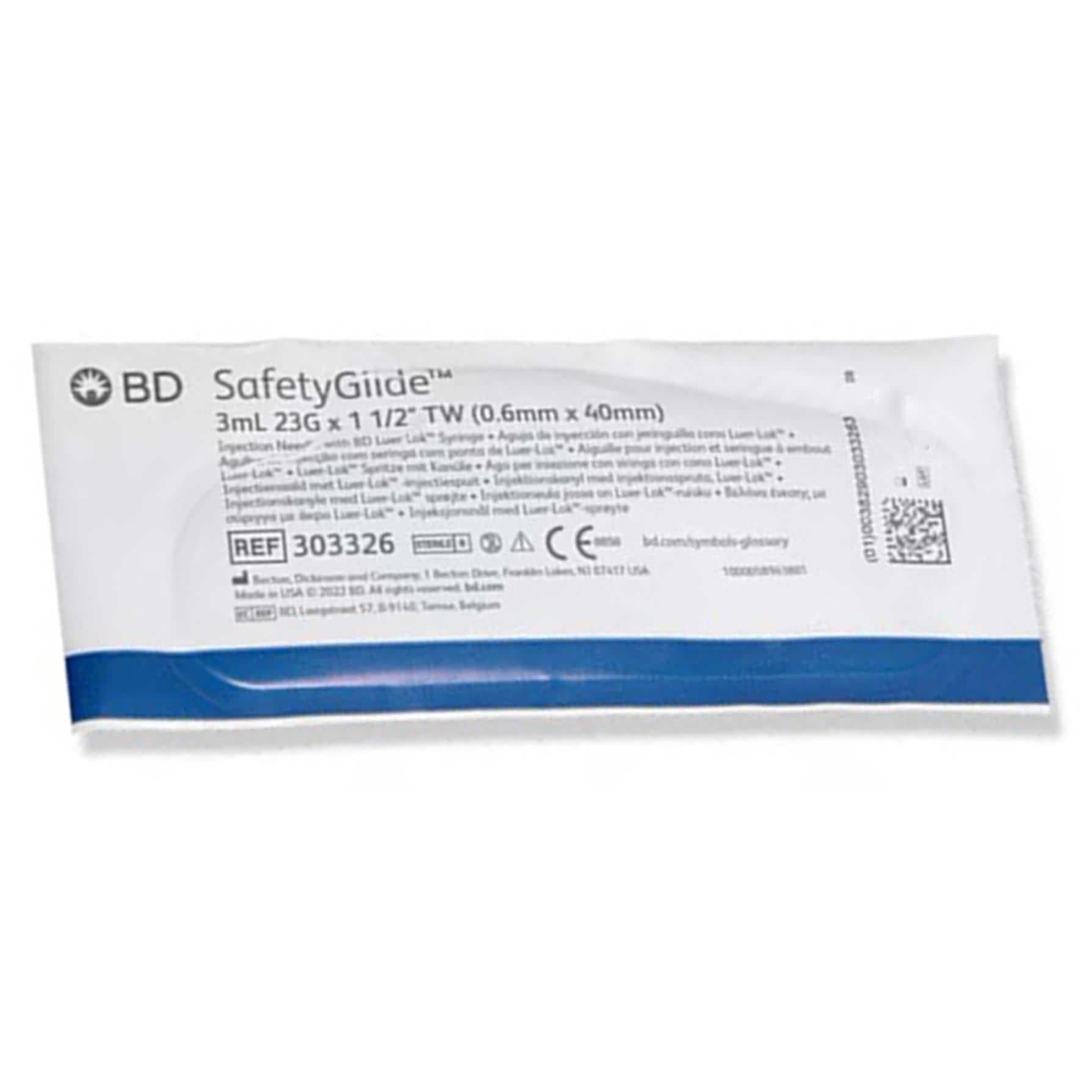 BD SafetyGlide Safety Hypodermic Syringe with Needle - Image 2