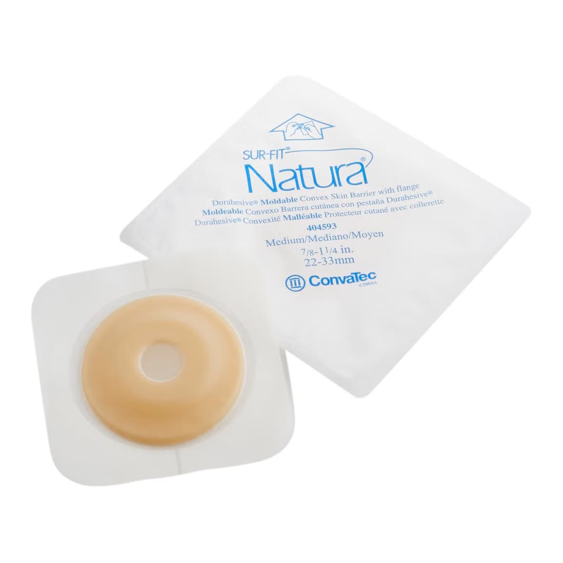 SUR-FIT Natura Moldable Technology Skin Barrier, 7/8 - 1-1/4 Inch Convex - Each - Image 1