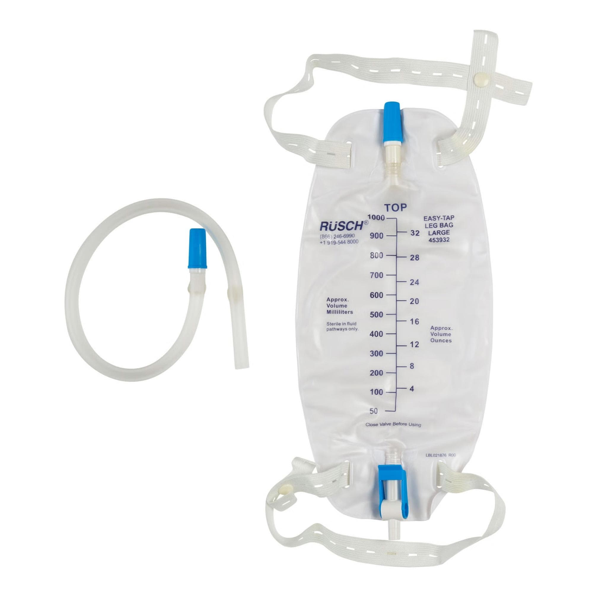 Rusch EasyTap Legs Bags with 18" PVC Extension Tubing - Image 2