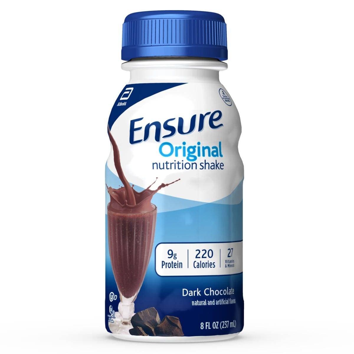 Ensure Original Nutritional Shake, Dark Chocolate, 8 oz - Package of 6 - Image 1