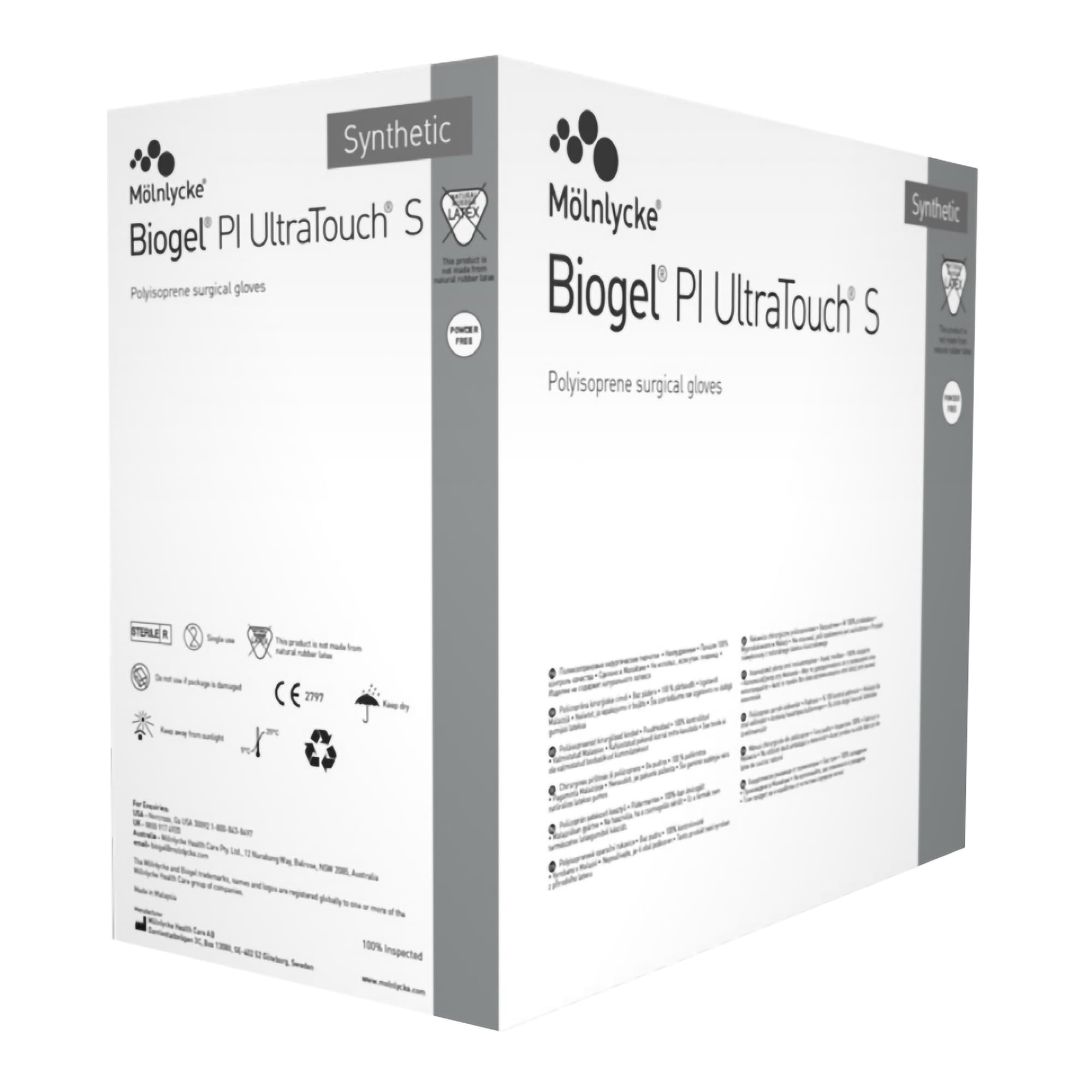 Biogel PI UltraTouch S Surgical Gloves, Size 7 - Case of 200 - Image 1