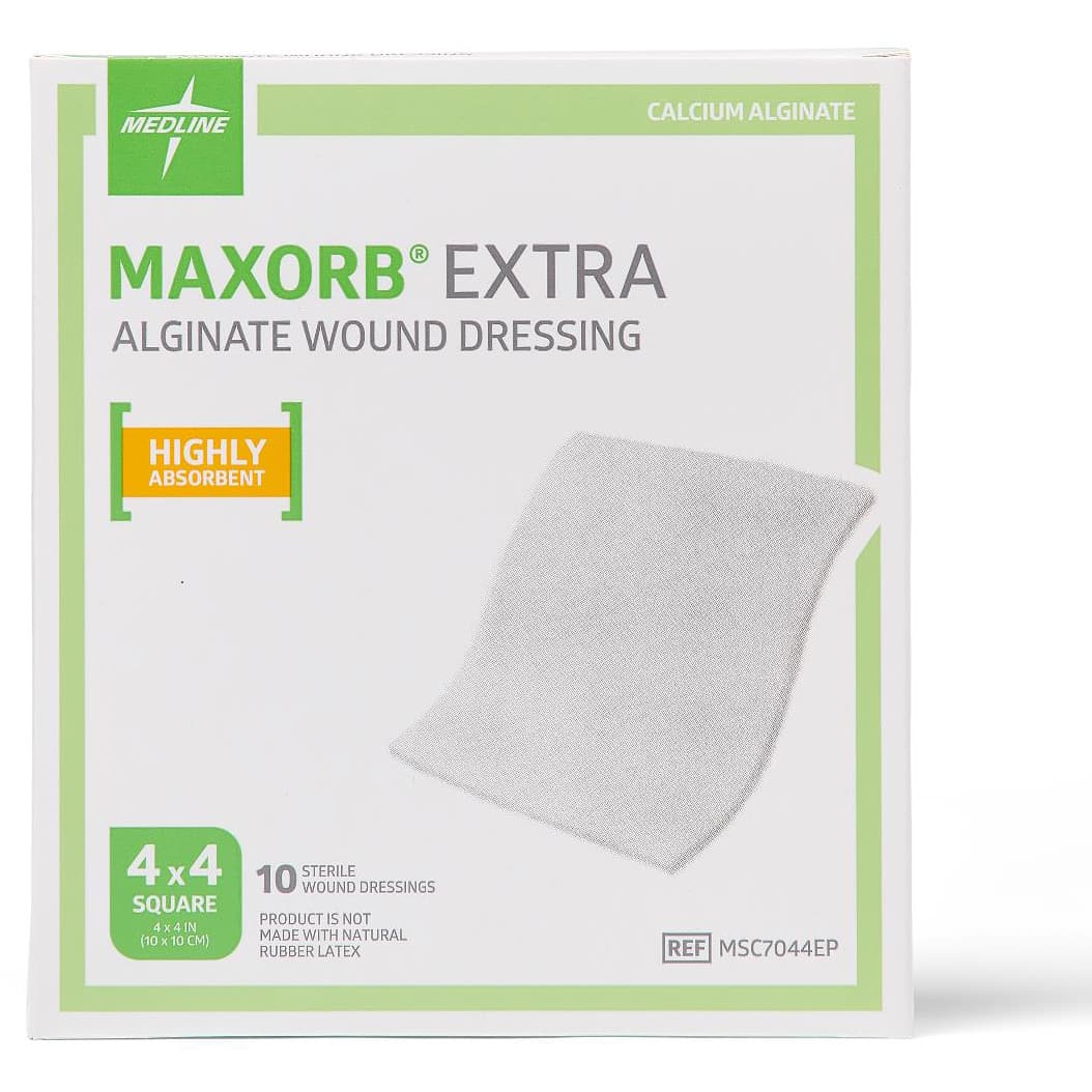 Maxorb Extra CMC-Alginate Wound Dressing, 4 x 4 Inch - Case of 50 - Image 2