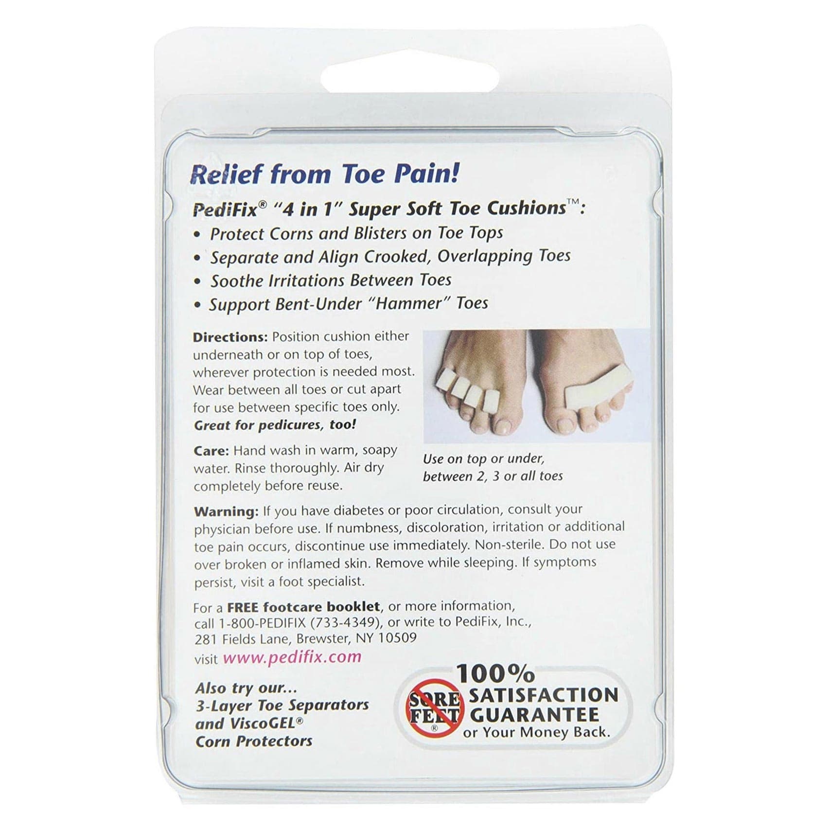 PediFix 4-in-1 Super Soft Toe Cushions - Package of 12 - Image 2