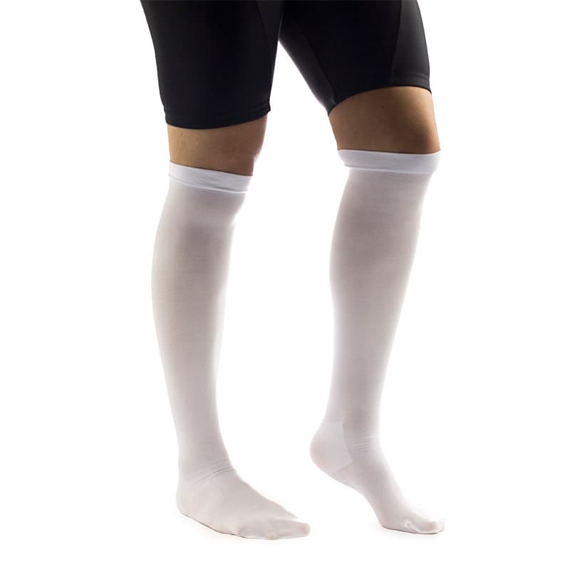 T.E.D Knee-High Continuing Care Anti-Embolism Stockings, White, Small-Long - Pair - Image 1
