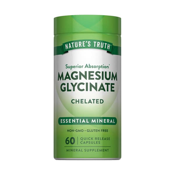 Nature's Truth Magnesium Glycinate Chelated Quick Release Capsules