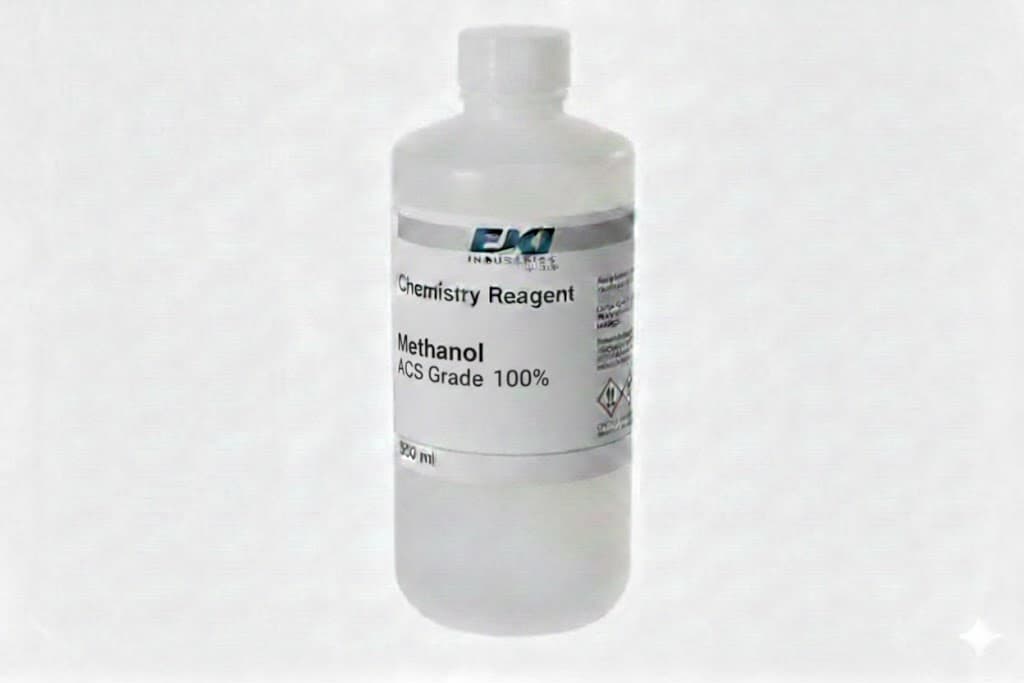 Chemistry Reagent Methanol ACS Grade 100%, 500 ml - Each - Image 1