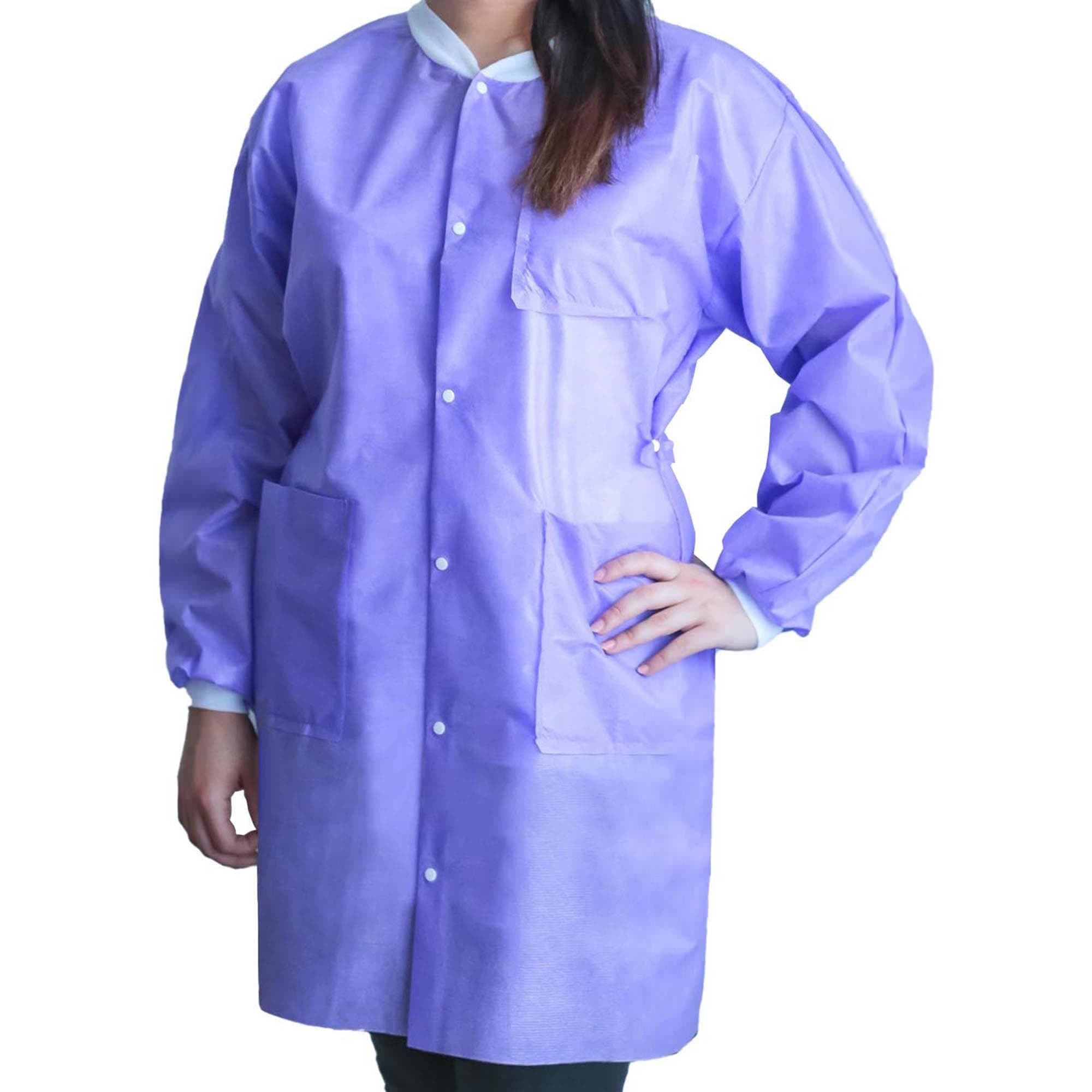 FitMe Lab Coat, Small, Purple - Case of 50 - Image 1