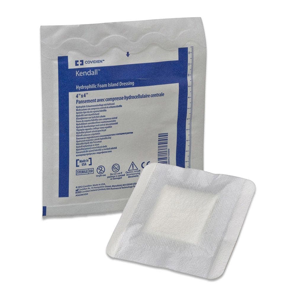 Kendall Foam Island Dressings, 4 x 4 Inch - Image 1