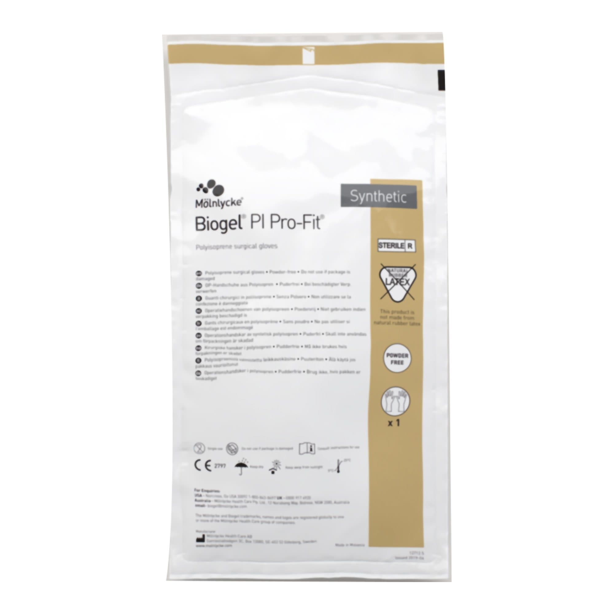 Biogel PI Pro-Fit Surgical Gloves, Size 7.5 - Box of 100 - Image 1