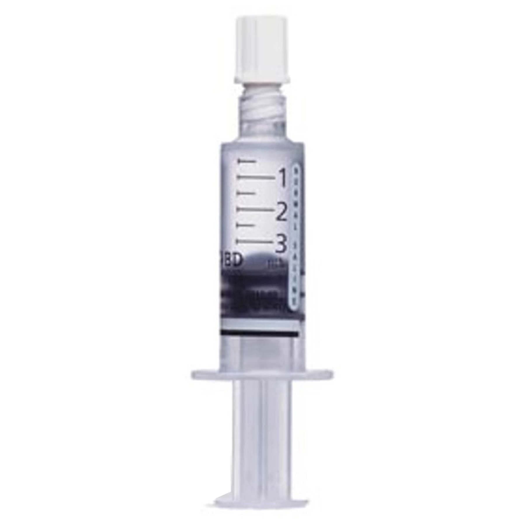 BD PosiFlush Prefilled Normal Saline Flush Syringe, 3 mL - Case of 480 - Image 1