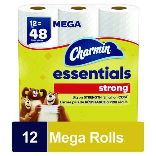Charmin Essentials Strong Toilet Paper - Package of 12 - Image 1
