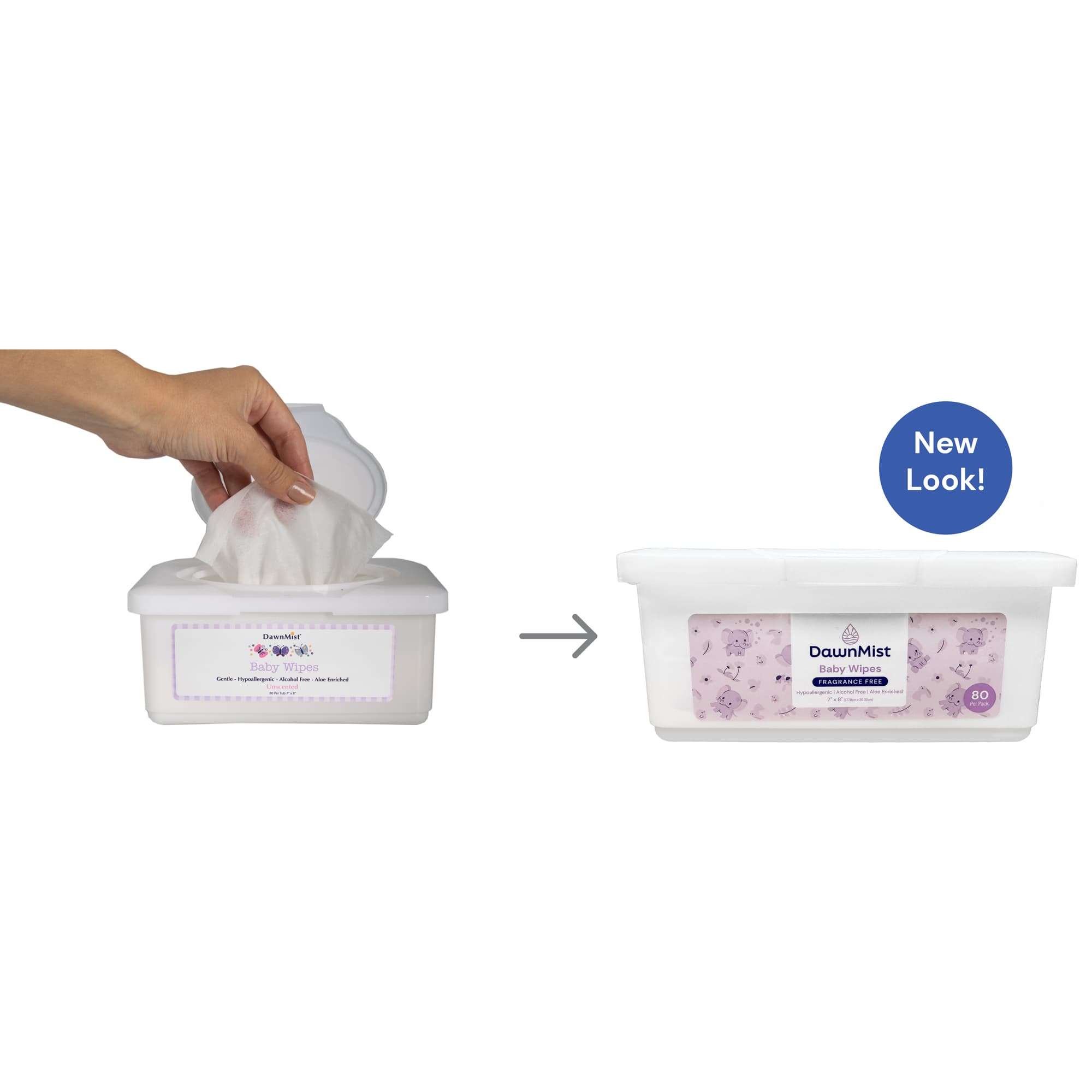 DawnMist Baby Wipes with Aloe and Lanolin - Image 3