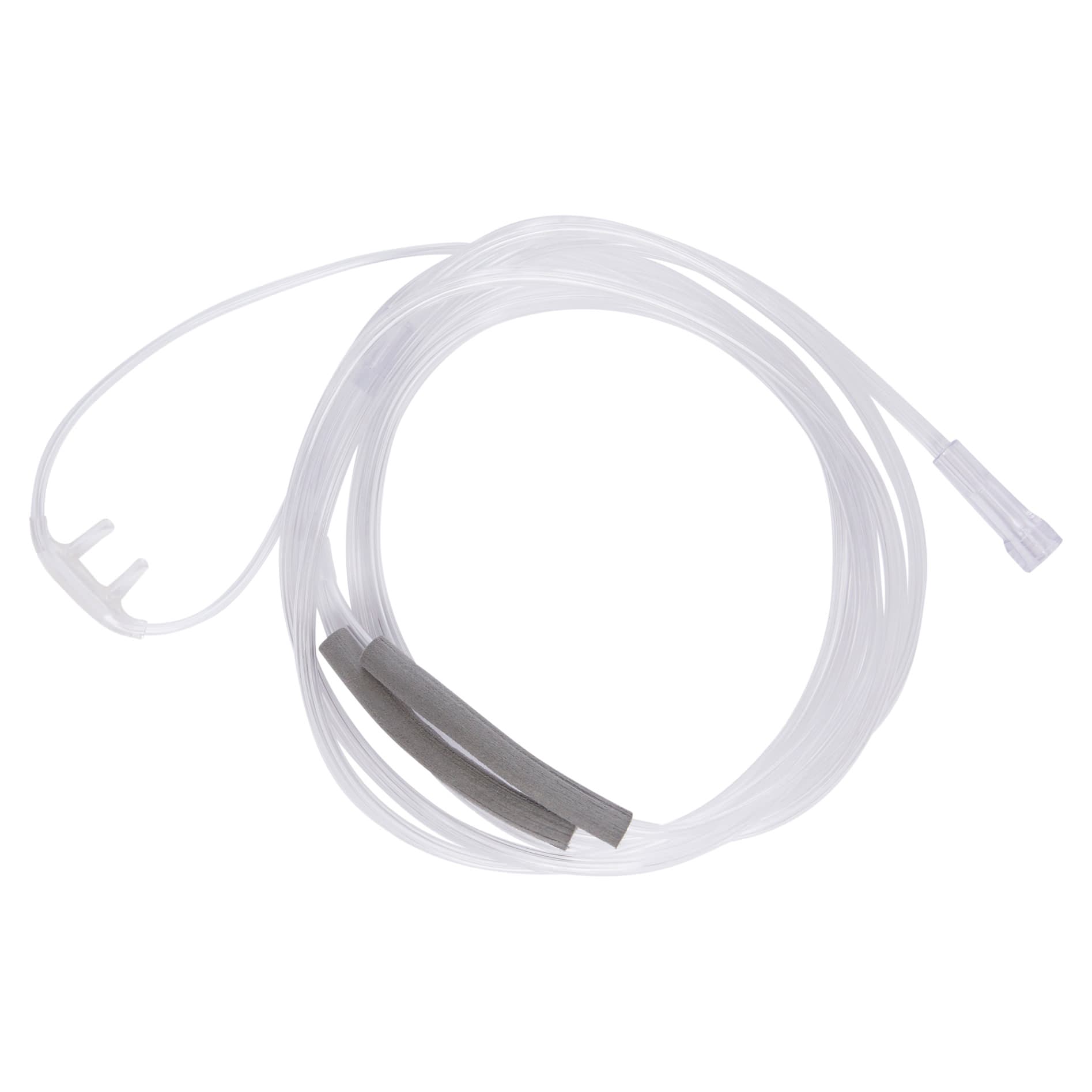 McKesson Nasal Cannula with Ear Cushions Clear Over Ear NonSterile Kink Resistant Tubing