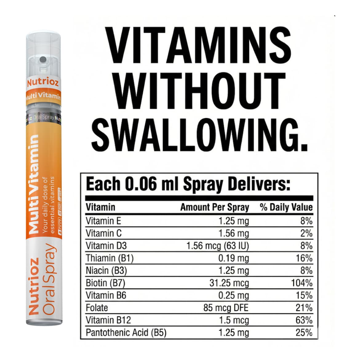 Nutrioz Multivitamin Oral Spray - Image 2