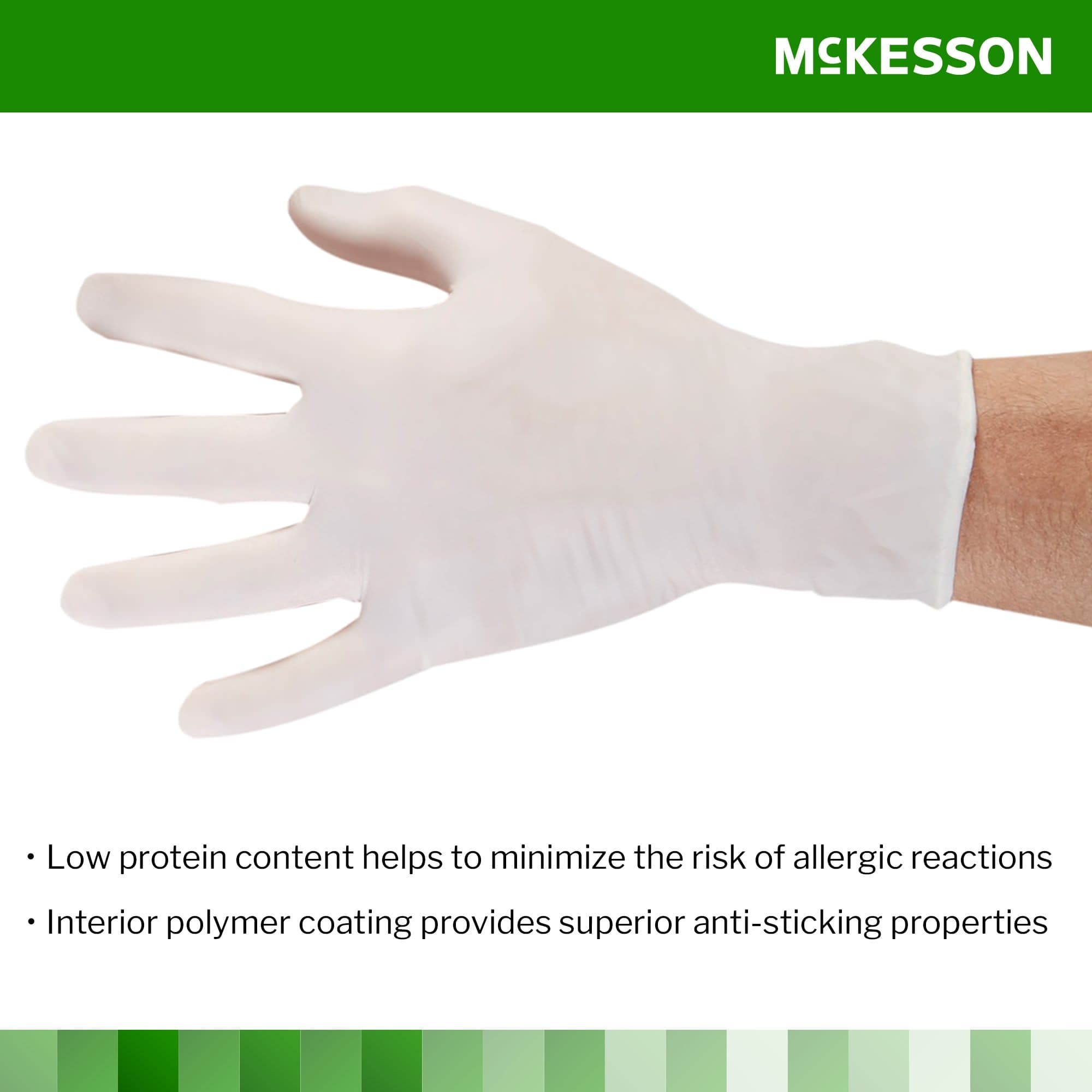 McKesson Confiderm PC Latex Powder Free Exam Gloves - Image 4