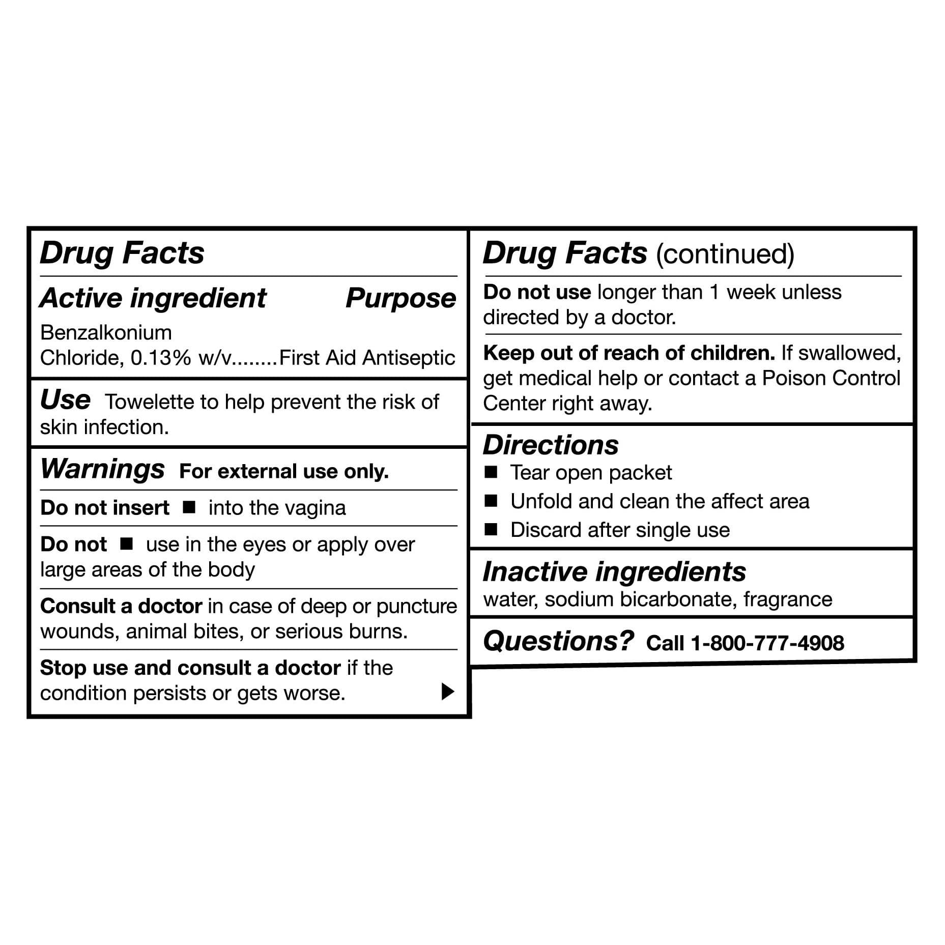 McKesson Obstetrical Antiseptic Towelettes - Image 2