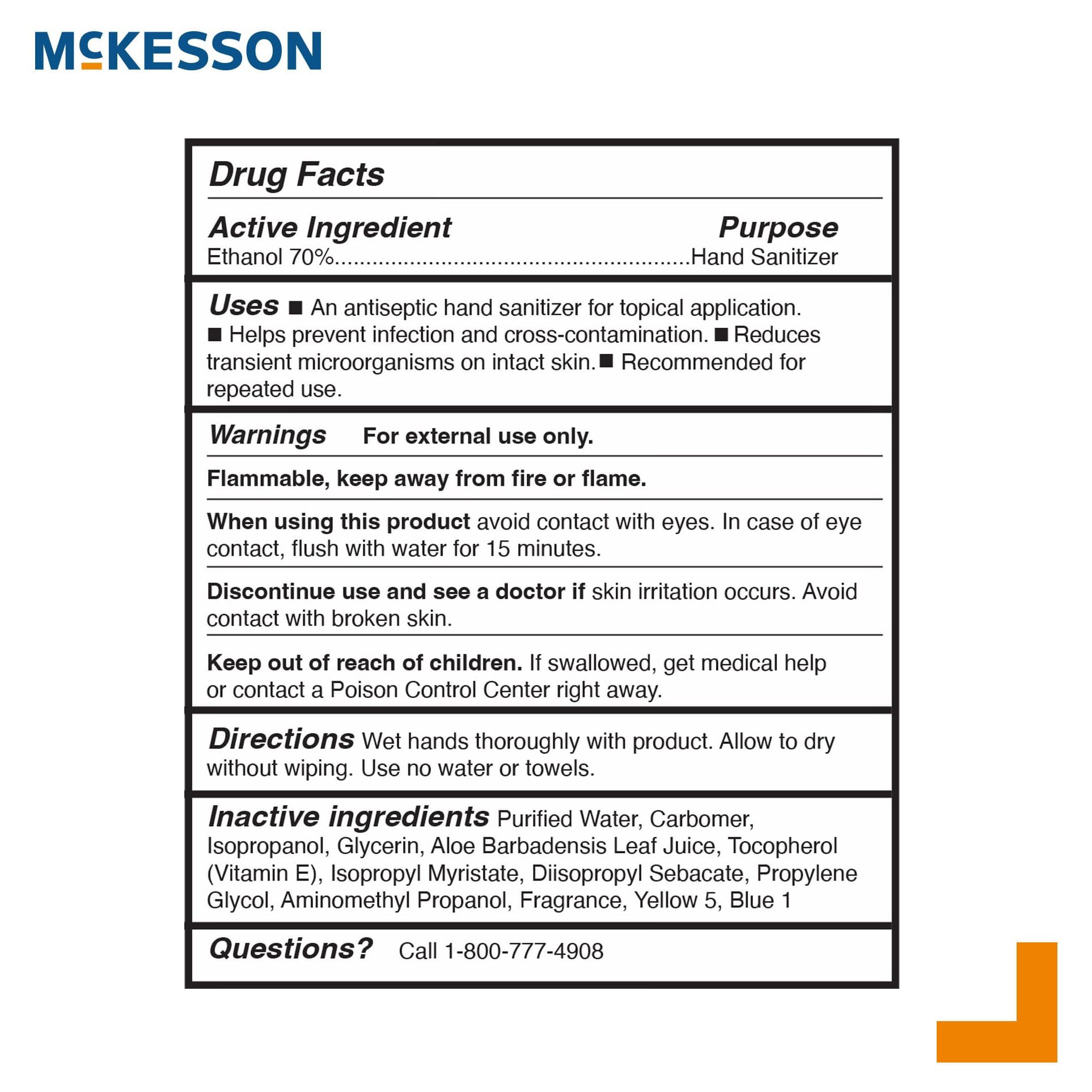 McKesson Premium Hand Sanitizer with Aloe Gel, 64 oz - Image 4