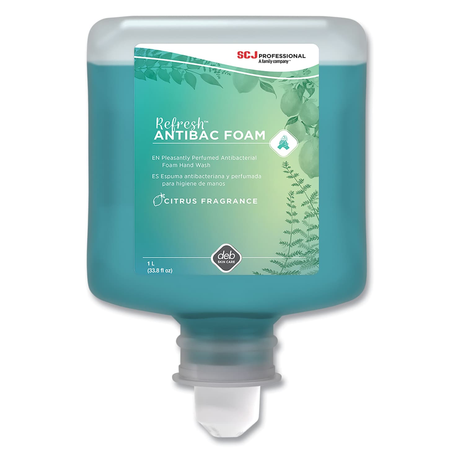 Refresh AntiBac Foam Antibacterial Soap, Blue - Case of 6 - Image 1