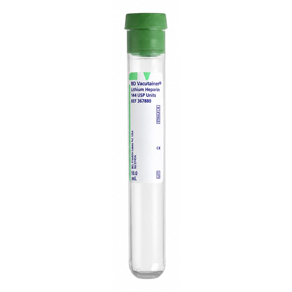 BD Vacutainer Lithium Heparin Blood Collection Tubes with Conventional Closure - Image 2