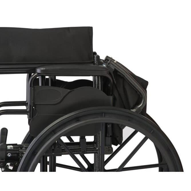 Medline K3 Guardian 18" Wide Wheelchair with Desk-Length Arms and Swing-Away Footrests - Image 2