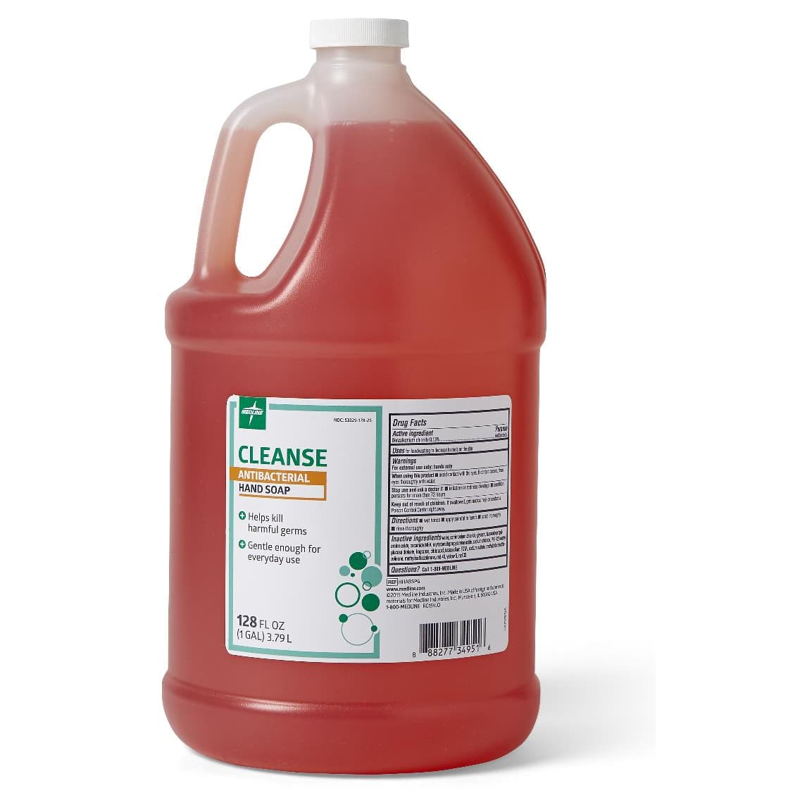 Medline Spectrum Antibacterial Liquid Hand Soap, 1 Gallon, Clean Scent - Image 2