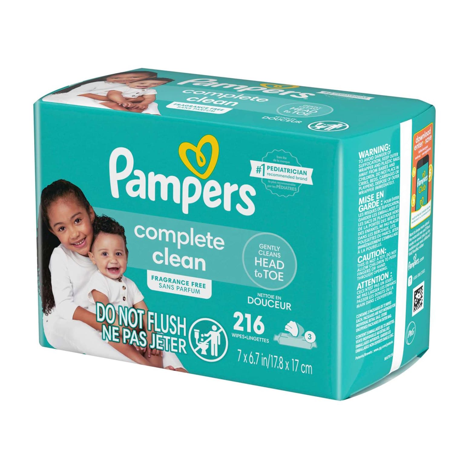Pampers Complete Clean Baby Wipes, 3X - Image 3