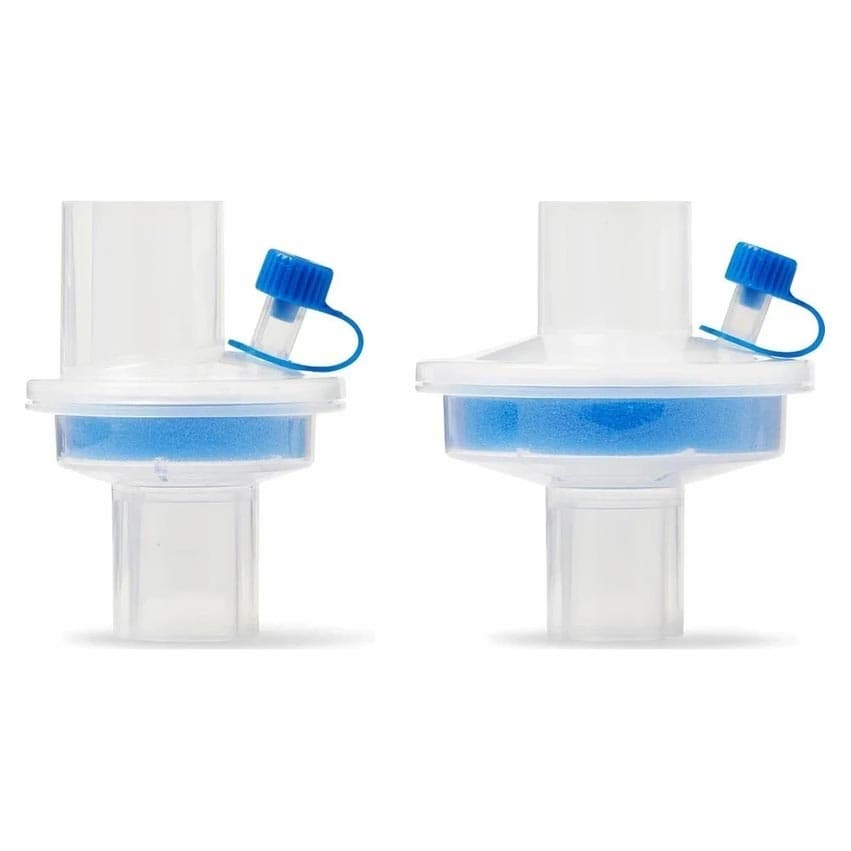 Portex Adult HEPA Heat and Moisture Exchanger with Gas Port, Straight