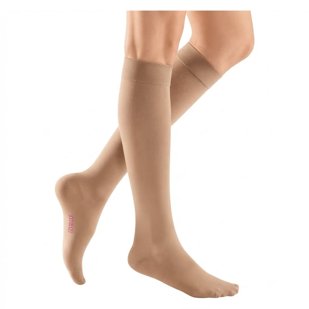 Mediven Plus Calf Standard Closed Toe Compression Stocking, 30-40mmHg, Size VI, Beige - Pair - Image 1