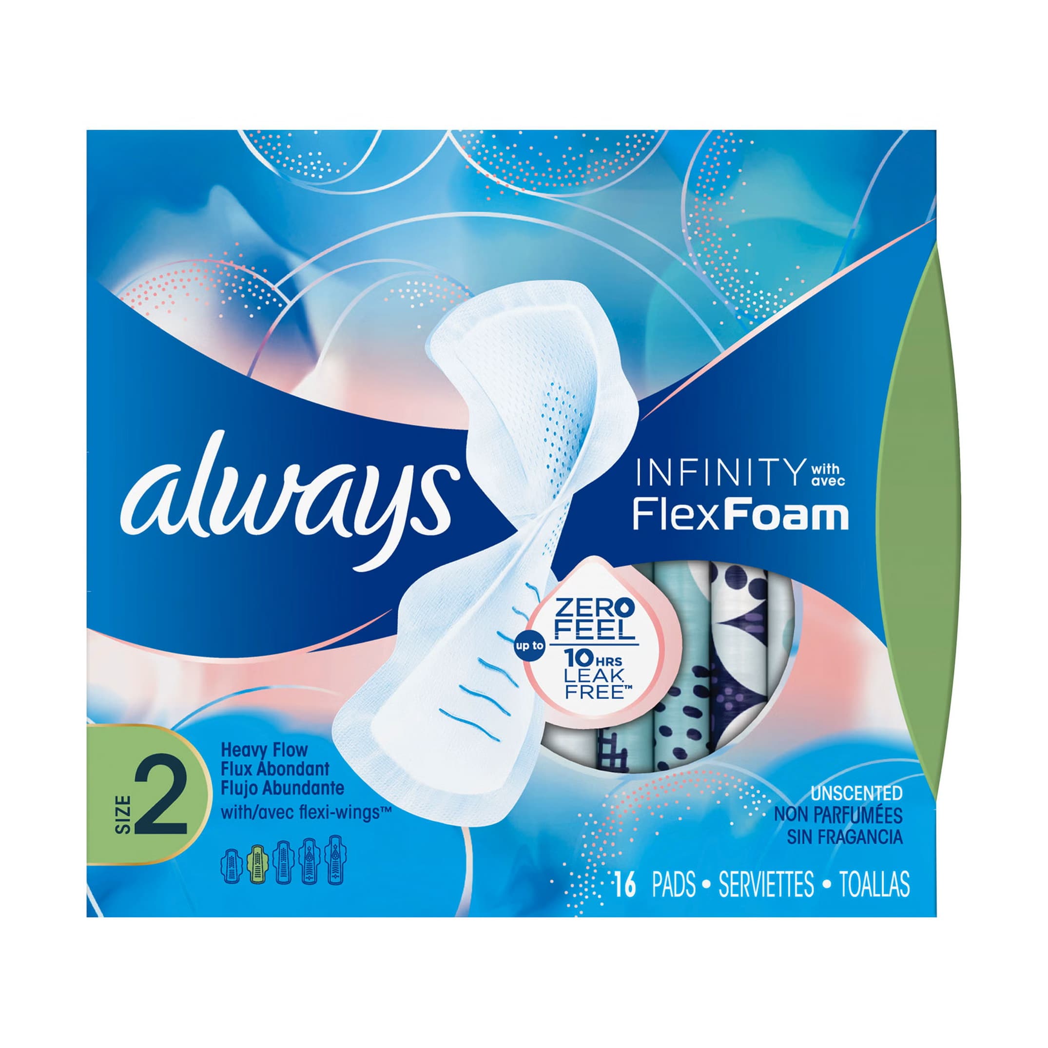Always Infinity with Flex Foam Super Absorbency Feminine Pad - Box of 16 - Image 1