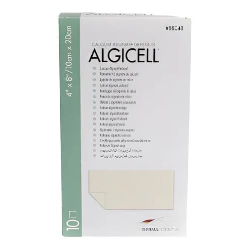 Algicell Calcium Alginate Sterile Dressing, 4 x 8 Inch - Box of 10 - Image 1
