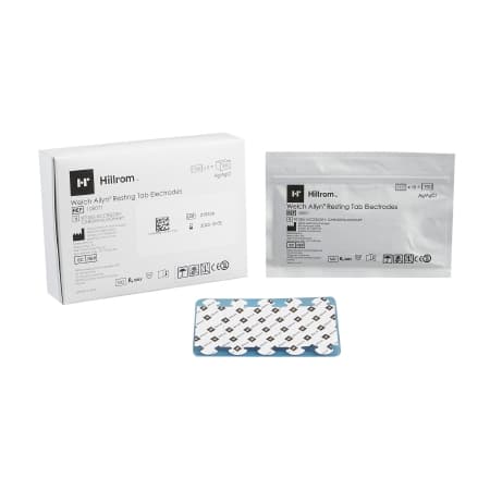 Welch Allyn ECG Resting Electrode, Paper Backing, 0.98 x 0.90 Inch - Package of 100 - Image 1