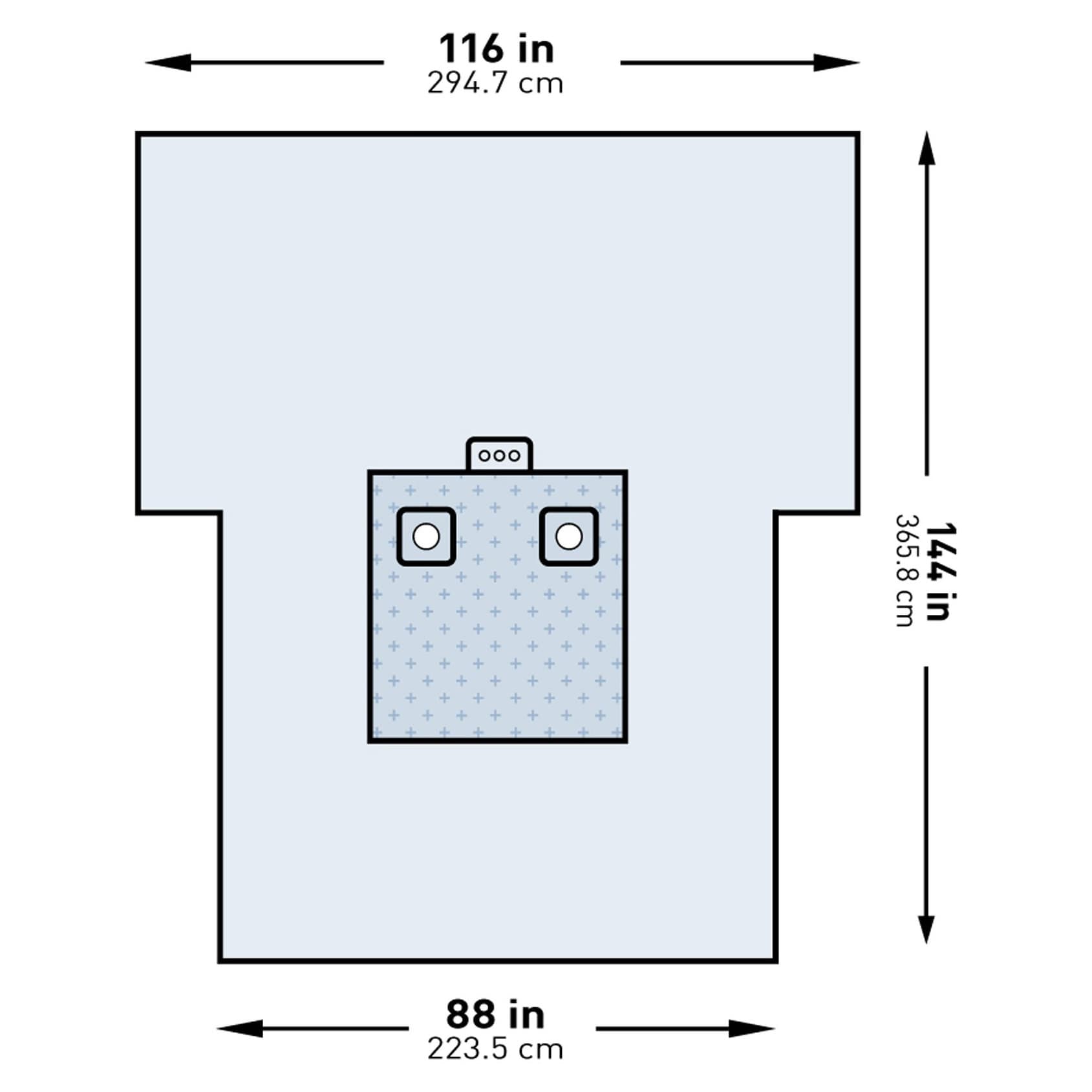 McKesson Orthopedic Bilateral Limb Drape - Image 2