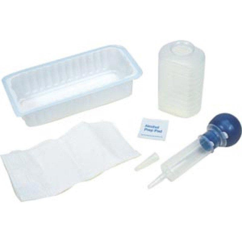 Amsure Irrigation Tray, 60 mL Bulb Syringe - Case of 20 - Image 1