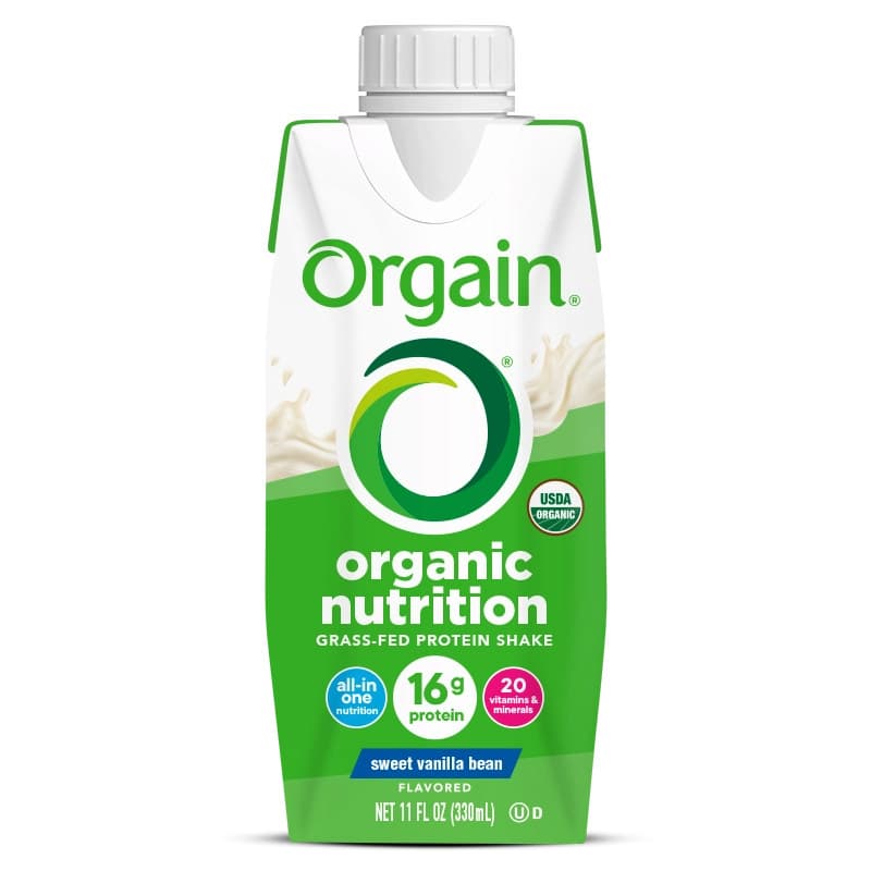 Orgain Organic Clean Protein Shake, Vanilla Bean - Each - Image 1