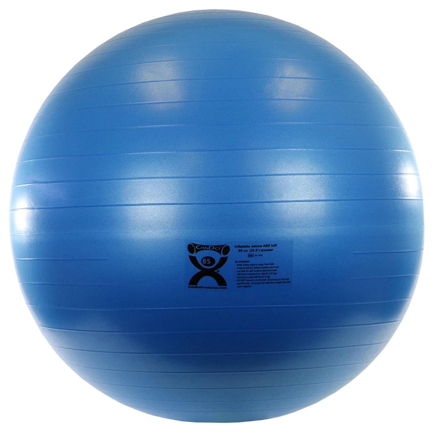 CanDo ABS Exercise Ball, 34 Inch, Blue, Polybag - Image 1
