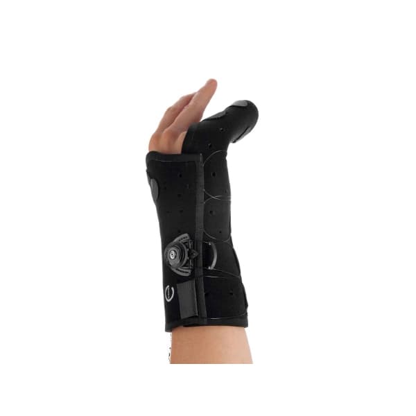 Exos Boxer Fracture Brace Black Boa Lacing System with Hook and Loop Closure, Right Hand - Each - Image 1